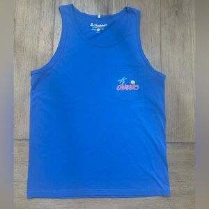 Chubbies Men's Blue Tank Top with Pocket Logo | Size S